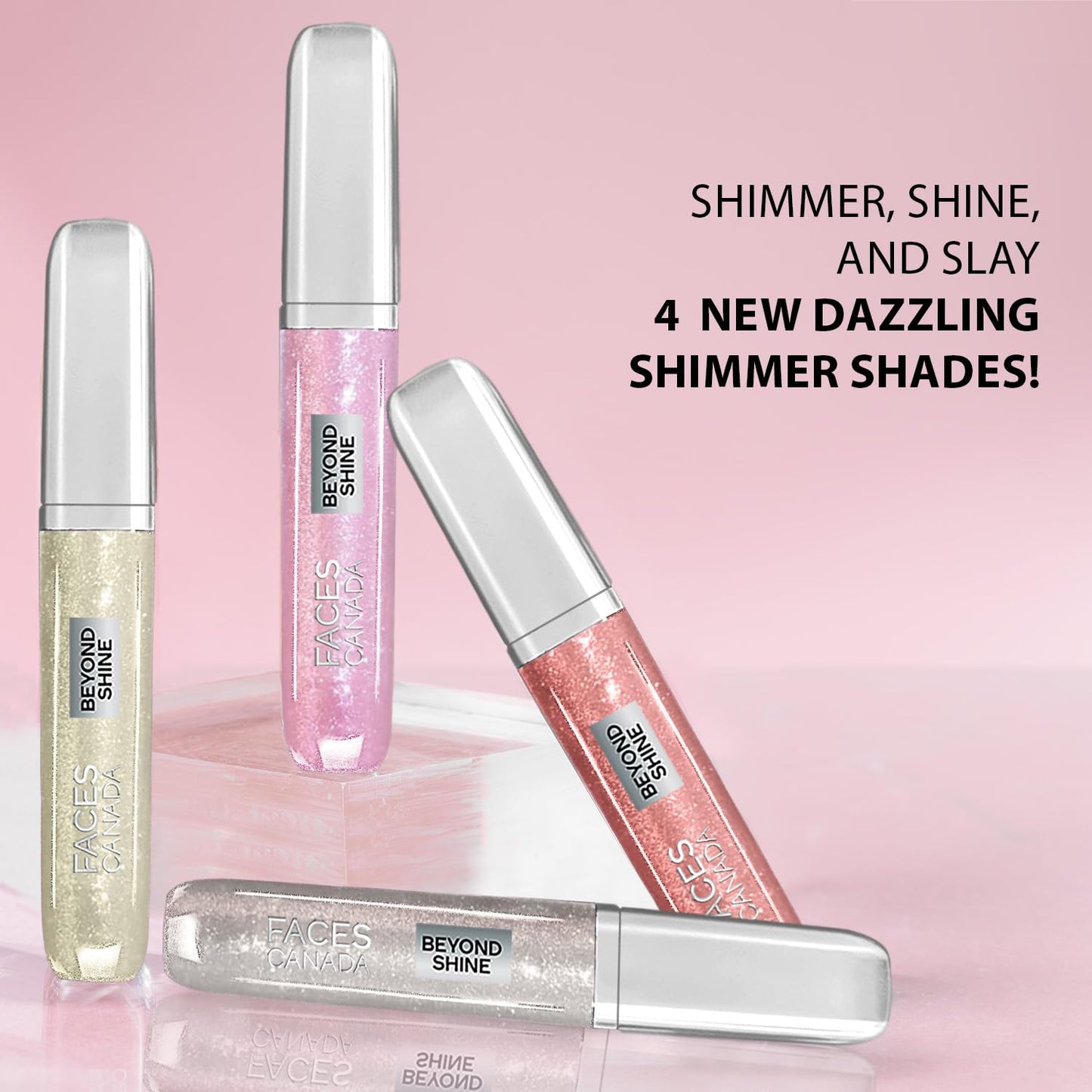 FACESCANADA Faces Canada Beyond Shine Lip Gloss - Wingwomen 05, 3Ml | Lightweight Non-Sticky Luxurious Texture For Glossy Lips | Instant Shine | Fuller, Supple & Plump Lips | 24Hr Hydration