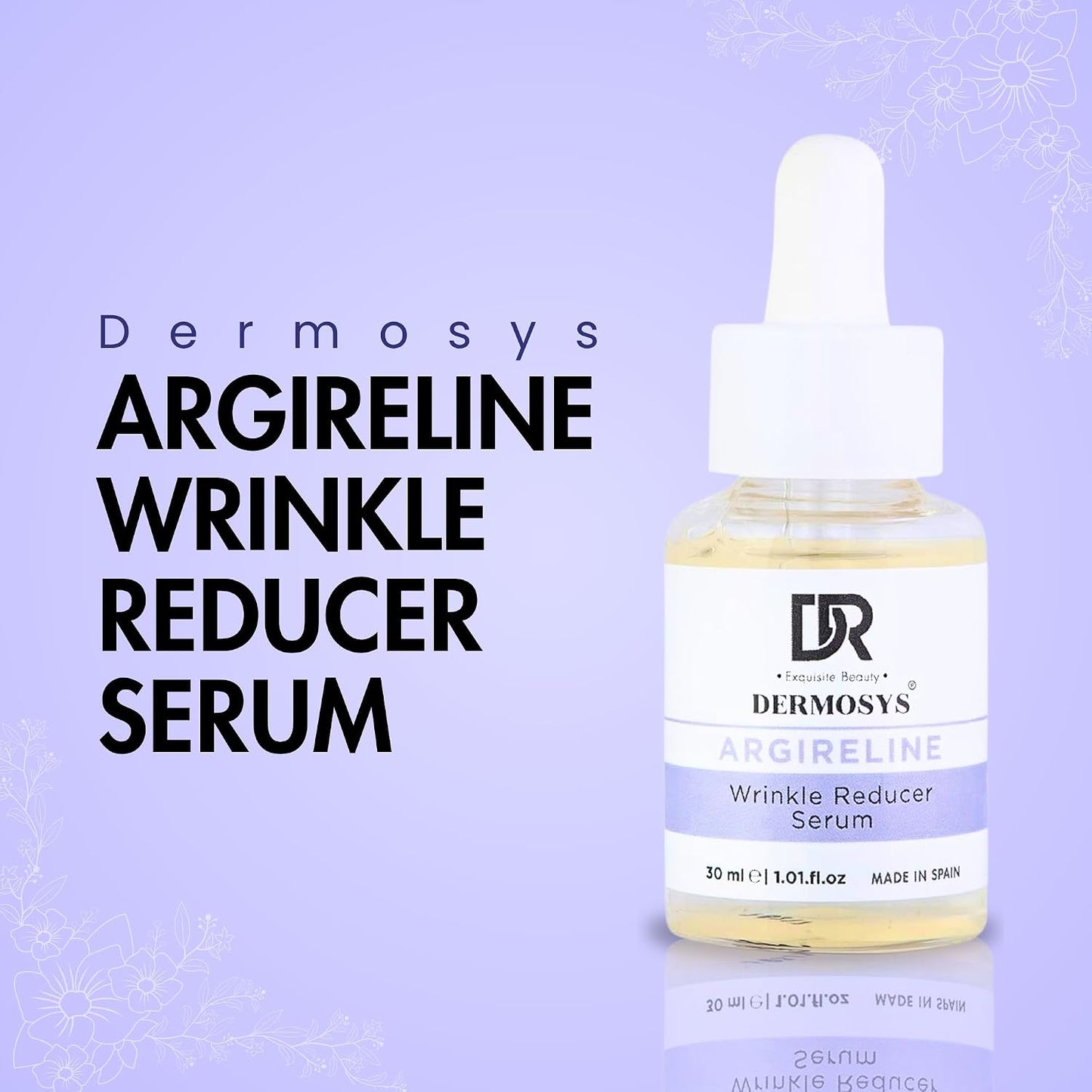 DERMOSYS Argireline Wrinkle Reducer Serum | With Collagen & Hydrolyzed Wheat Protein | Hydrating & Anti-Aging | Daily Use Serum | For All Skin Types - 30ml