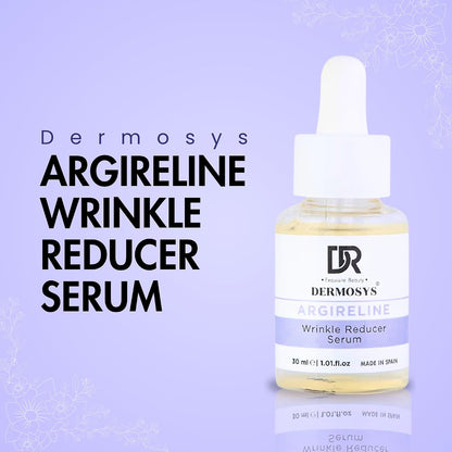 DERMOSYS Argireline Wrinkle Reducer Serum | With Collagen & Hydrolyzed Wheat Protein | Hydrating & Anti-Aging | Daily Use Serum | For All Skin Types - 30ml