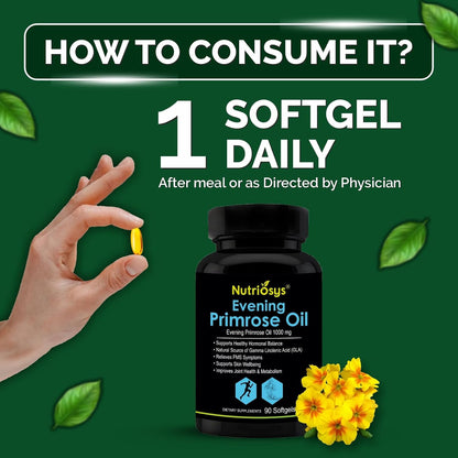 Nutriosys Evening Primrose Oil 1000mg - 90 Softgels