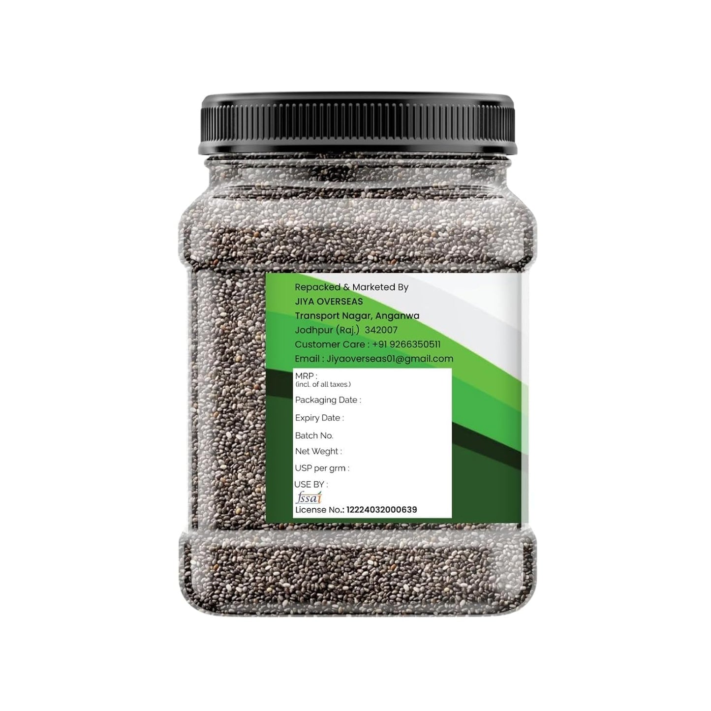 MarwarBites Premium Chia Seeds 250g | Raw Unroasted & Cleaned | Natural Plant-Based Superfood Seed For Eating | Ideal for Smoothies, Baking & Cooking