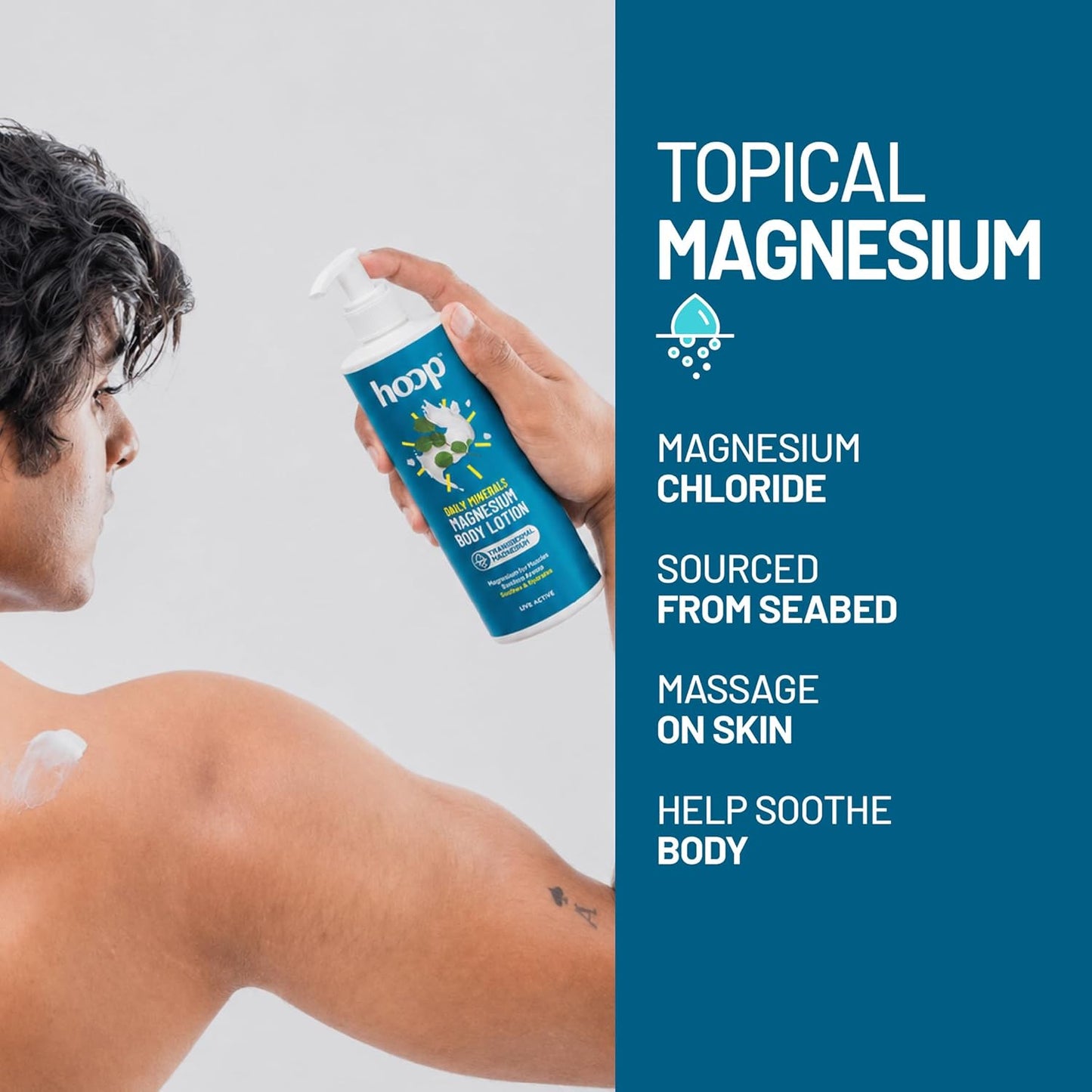 Hoop Magnesium Body Lotion Daily Minerals | Relax Body Post Workout | 250ml
