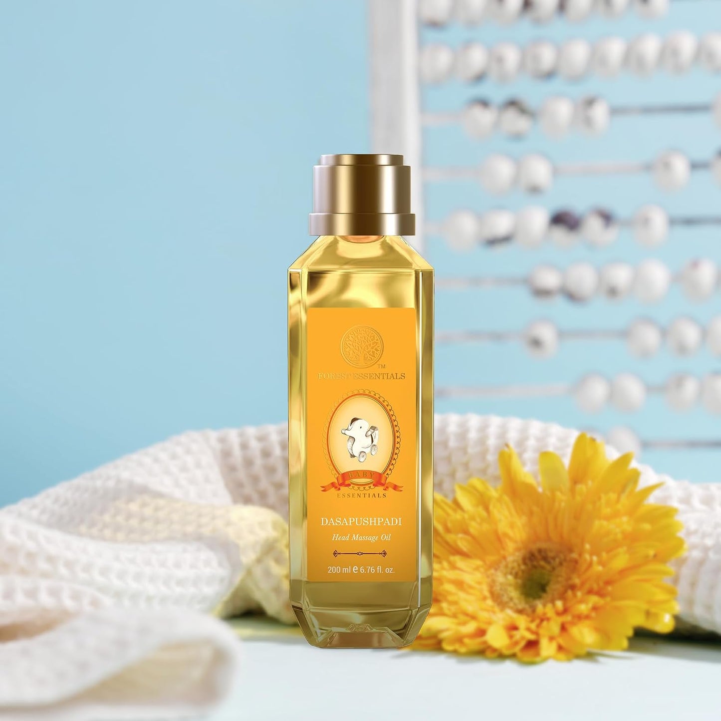 Forest Essentials Baby Hair Oil with 10 herbs specially for Baby Care to gently nourish delicate skin | Ayurvedic Head Massage Oil for Babies | Promotes Hair Growth | Gentle & Natural