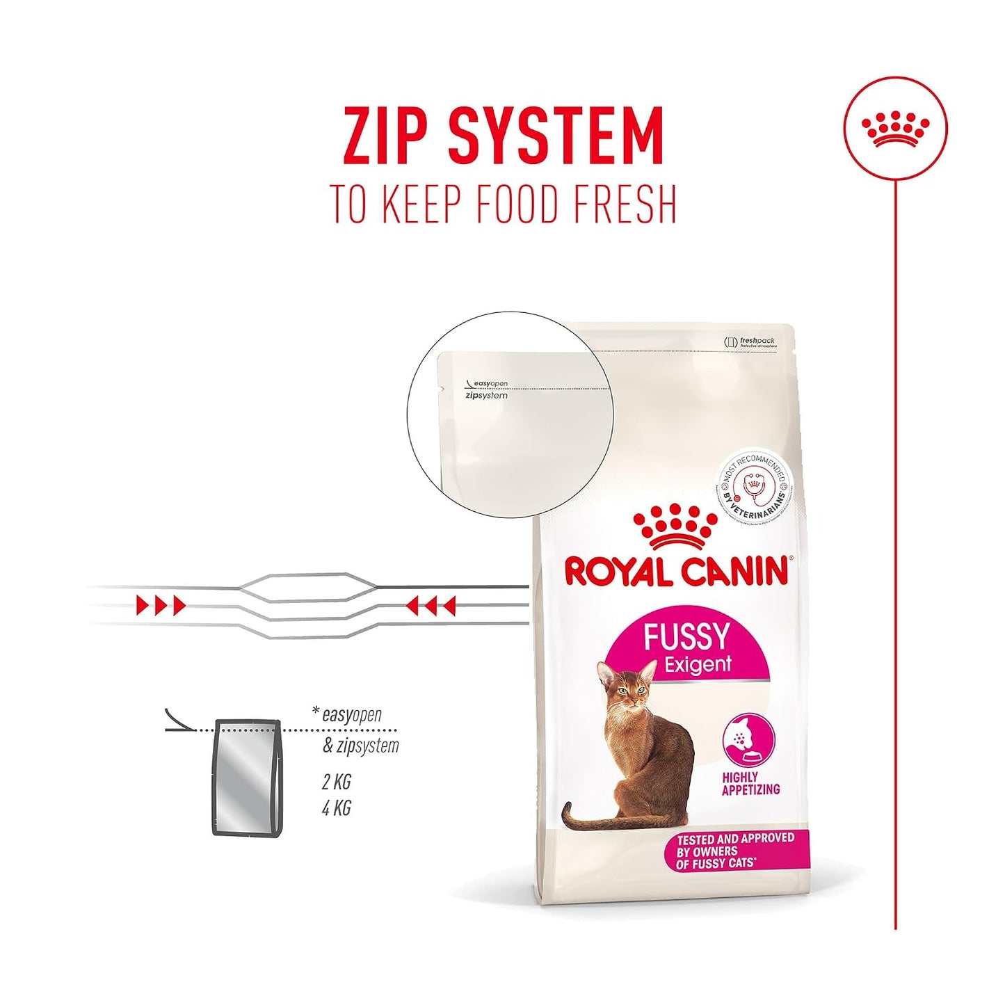 Royal Canin Fussy Exigent Adult Cat Dry Food, 400 g | Supports Digestion And Enhances Overall Vitality