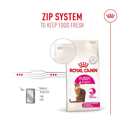 Royal Canin Fussy Exigent Adult Cat Dry Food, 400 g | Supports Digestion And Enhances Overall Vitality