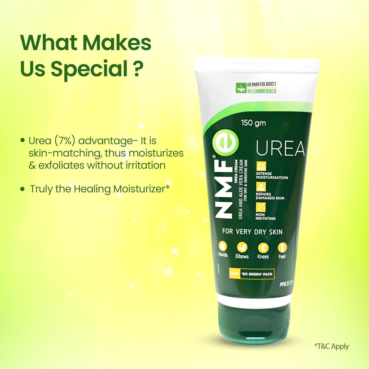 NMFe  150 gm For Intense Moisturisation with Urea 7% & Aloe vera for thick and dry skin | Truly the Healing Moisturiser | For very dry skin | Takes care of cracked heels & Fissure feet effectively