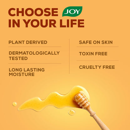 Joy Honey & Almonds Deep Nourishing Moisturizer for Dry Skin | Cold Cream for Face, Hands & Body | Contains Natural Sunscreen for Glowing Skin | Retains Natural Moisture Balance, 500ml