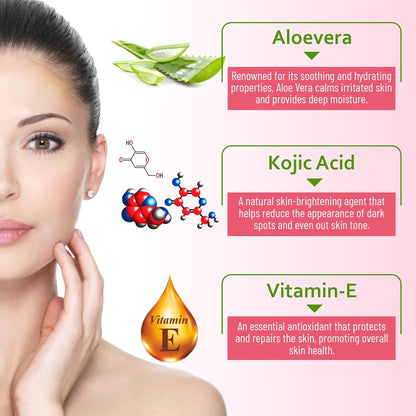 Aplomb Embellish Complexion Care Face Cream | Perfectly Blend of Alovera, Kojic Acid And Vitamin-E | For Hydrated Even-toned & Radiant Skin | Dry to Combination Skin (50 gm)