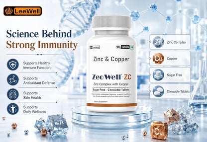 ZC (LeeWell) Zinc Copper Chewable Supplement, 90 Tablets