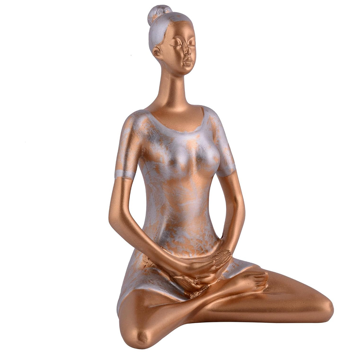 Resin Yoga Lady Home & Office Decor Fantasy Showpiece (Y1000),Multicolor