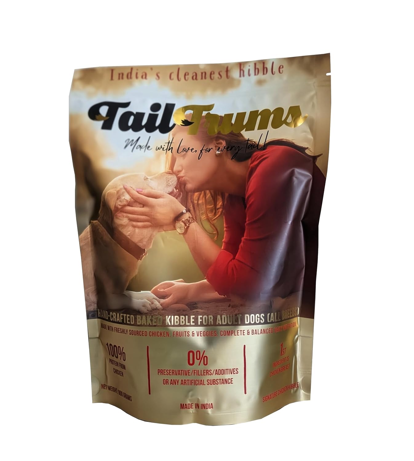 TailTrums Dog Food (900g, Kibble)