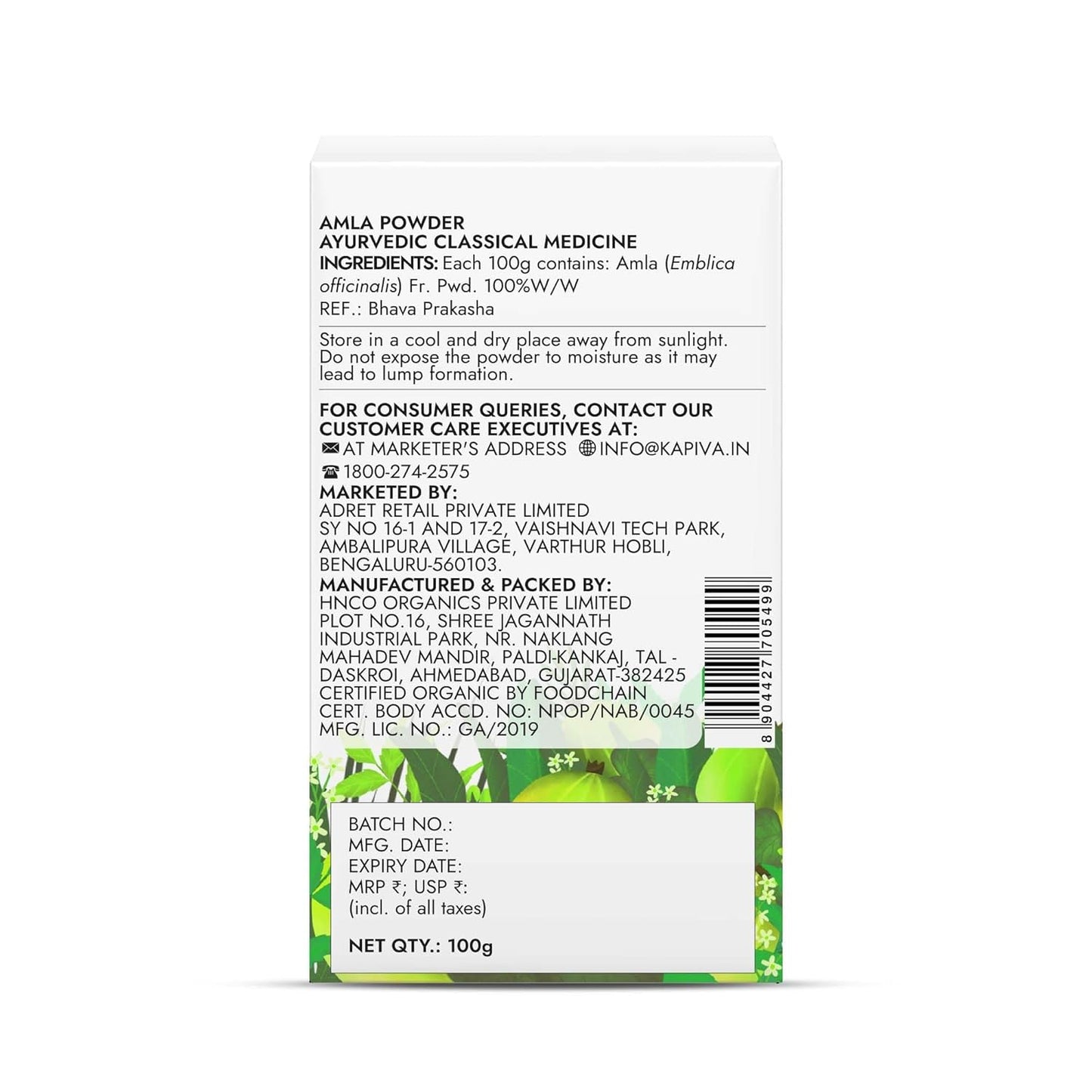 Kapiva Organic Amla Powder | Supports Healthy Hair | Promotes Gut Health | From 100% Natural Amlas