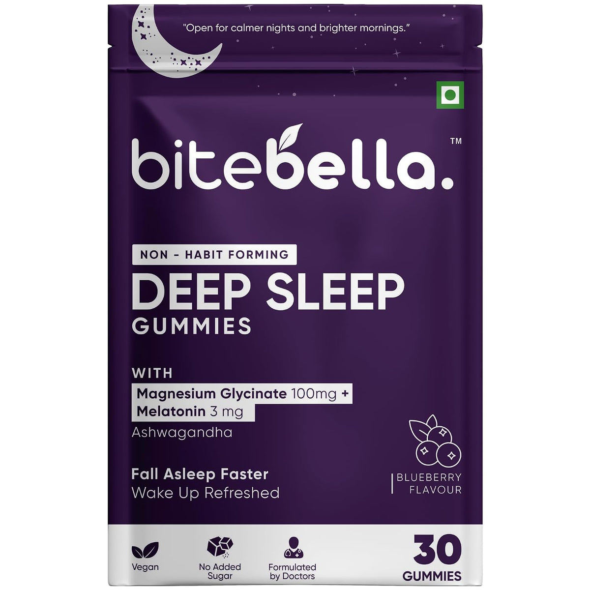 Deep Sleep Gummies | Magnesium Glycinate 100mg + Melatonin 3mg | Fall Asleep Faster, Wake Up Refreshed | 30 Gummies
