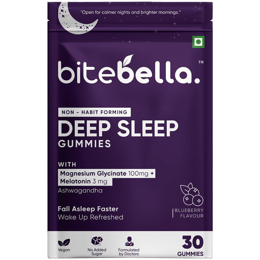 Deep Sleep Gummies | Magnesium Glycinate 100mg + Melatonin 3mg | Fall Asleep Faster, Wake Up Refreshed | 30 Gummies