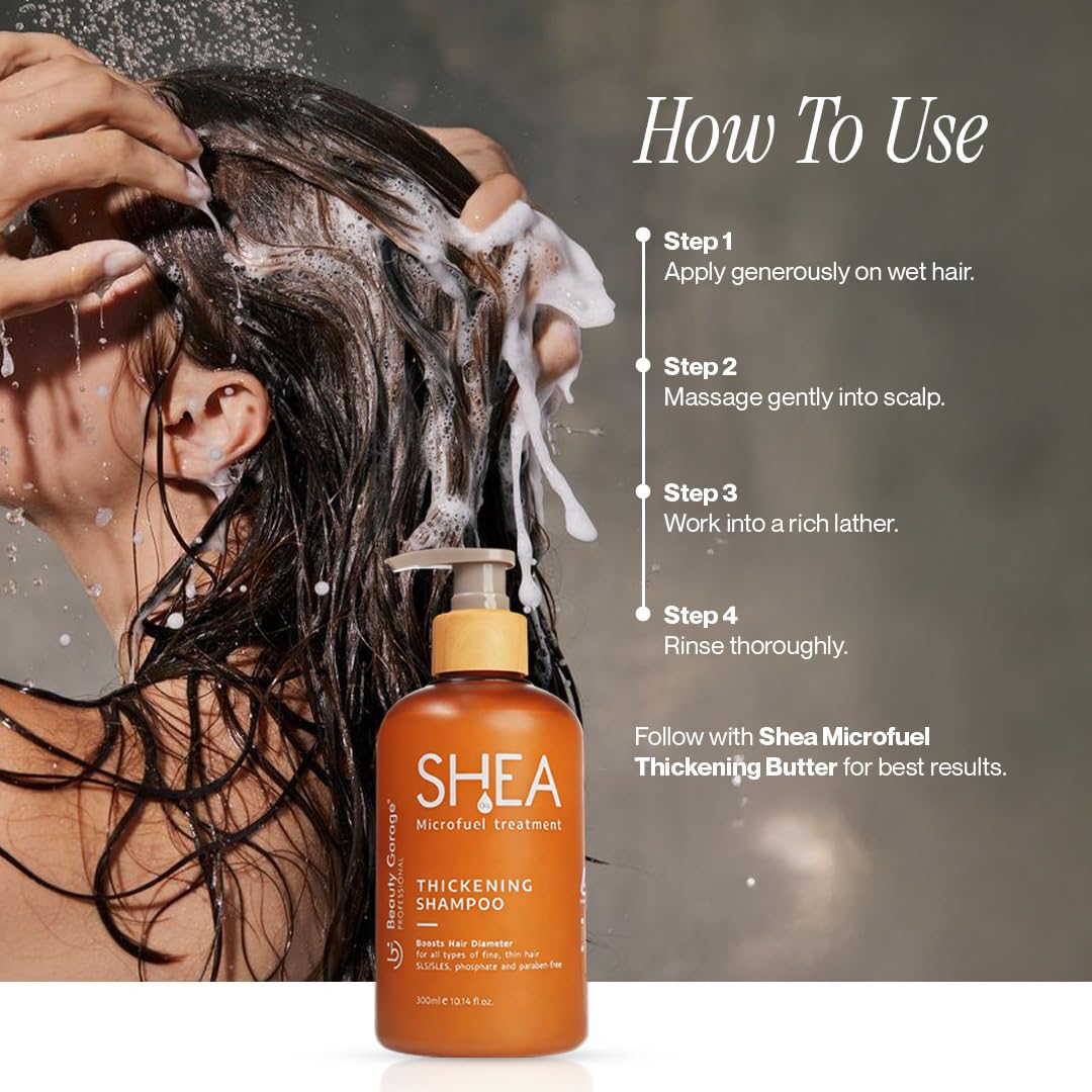 Beauty Garage Shea Microfuel Thickening Shampoo 300ml