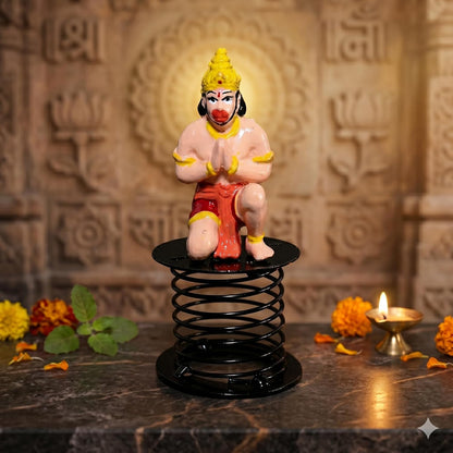 B.R STORE Spring Mounted Lord Hanuman Idol