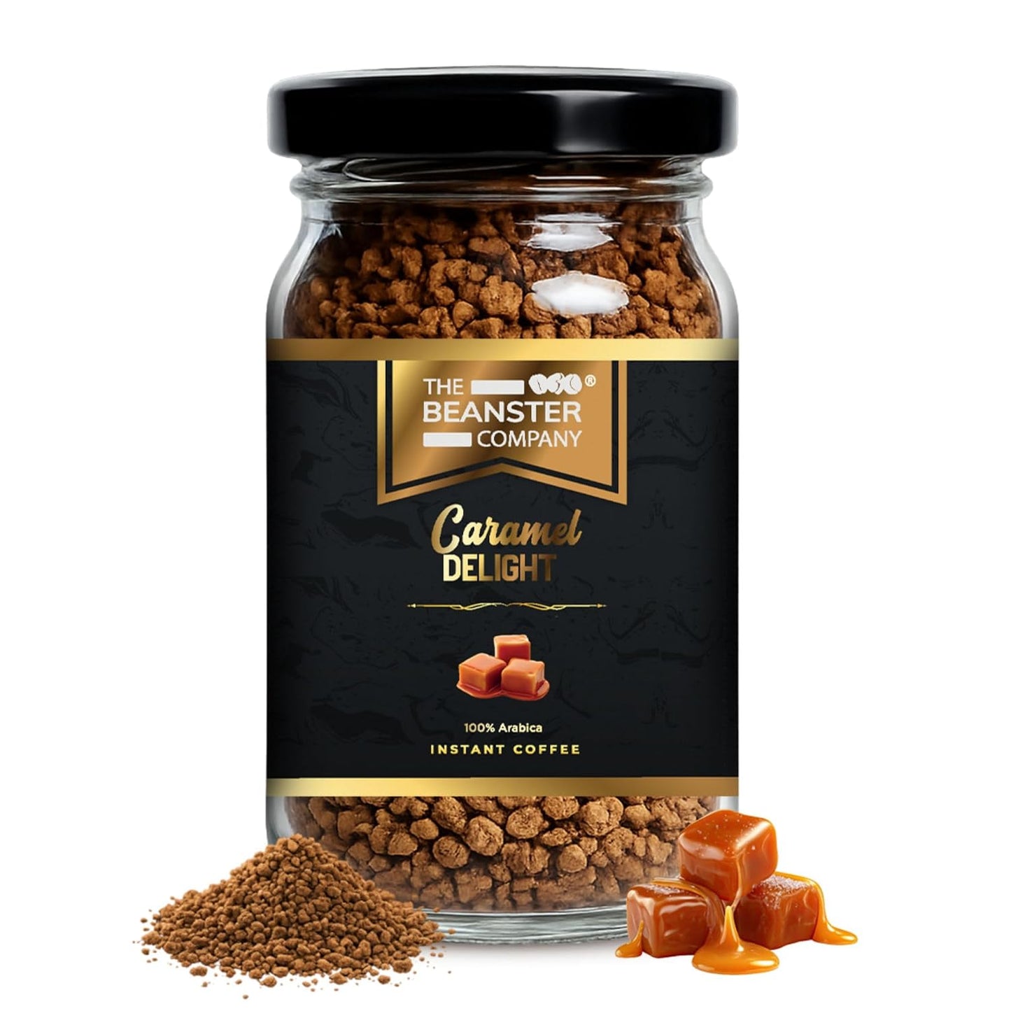 The Beanster Company 100% Arabica Caramel Delight Instant Coffee, 50g