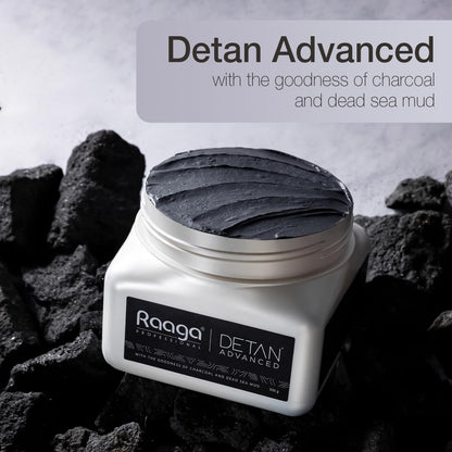 Raaga Professional Detan Advanced Cream, Suitable for All Type of Skin (Black, 500 g)