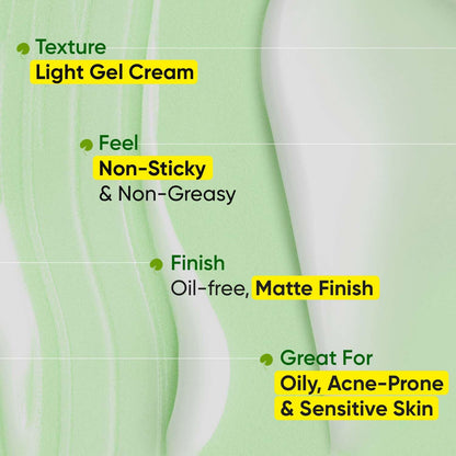 Zephivo Dot & Key CICA Calming Mattifying Sunscreen SPF 50 PA++++ | For Oily Acne Prone & Sensitive Skin | UVA/UVB Protection | No White Cast, Ultra Light, Fragrance Free & Quick Absorbing | 50g

