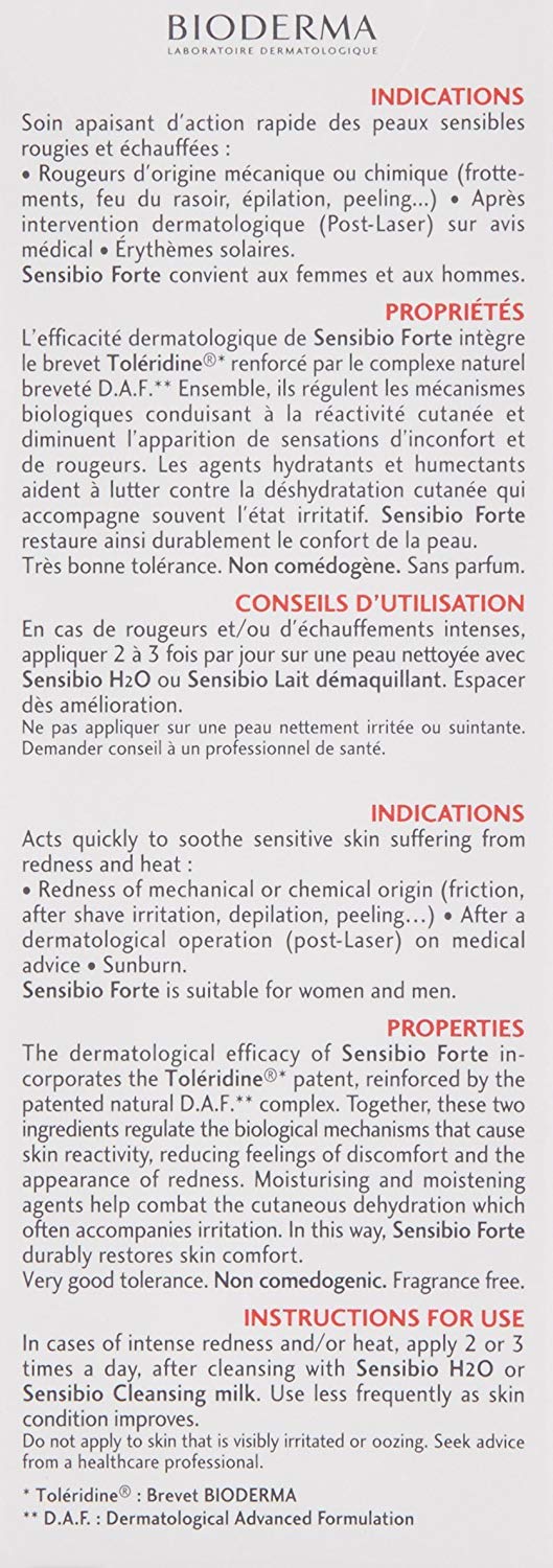 Bioderma product packaging with text and branding
