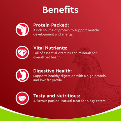 Drools Puppy & Adult Dog Treats Dehydrated Chews Giblets 70g | Real Chicken Flavour | Vital Nutrients | Digestive Health | Protein-Packed | Tasty & Nutritious