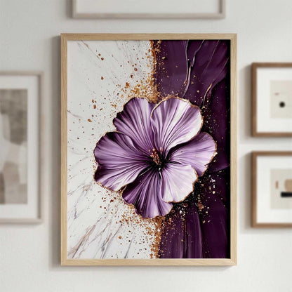 Aesthetic Floral Art Home Decoration Painting | Floral Paintings With Frame For Living Room Bed Room Hotel Wall Decor Digital Reprint (13x17 inch)