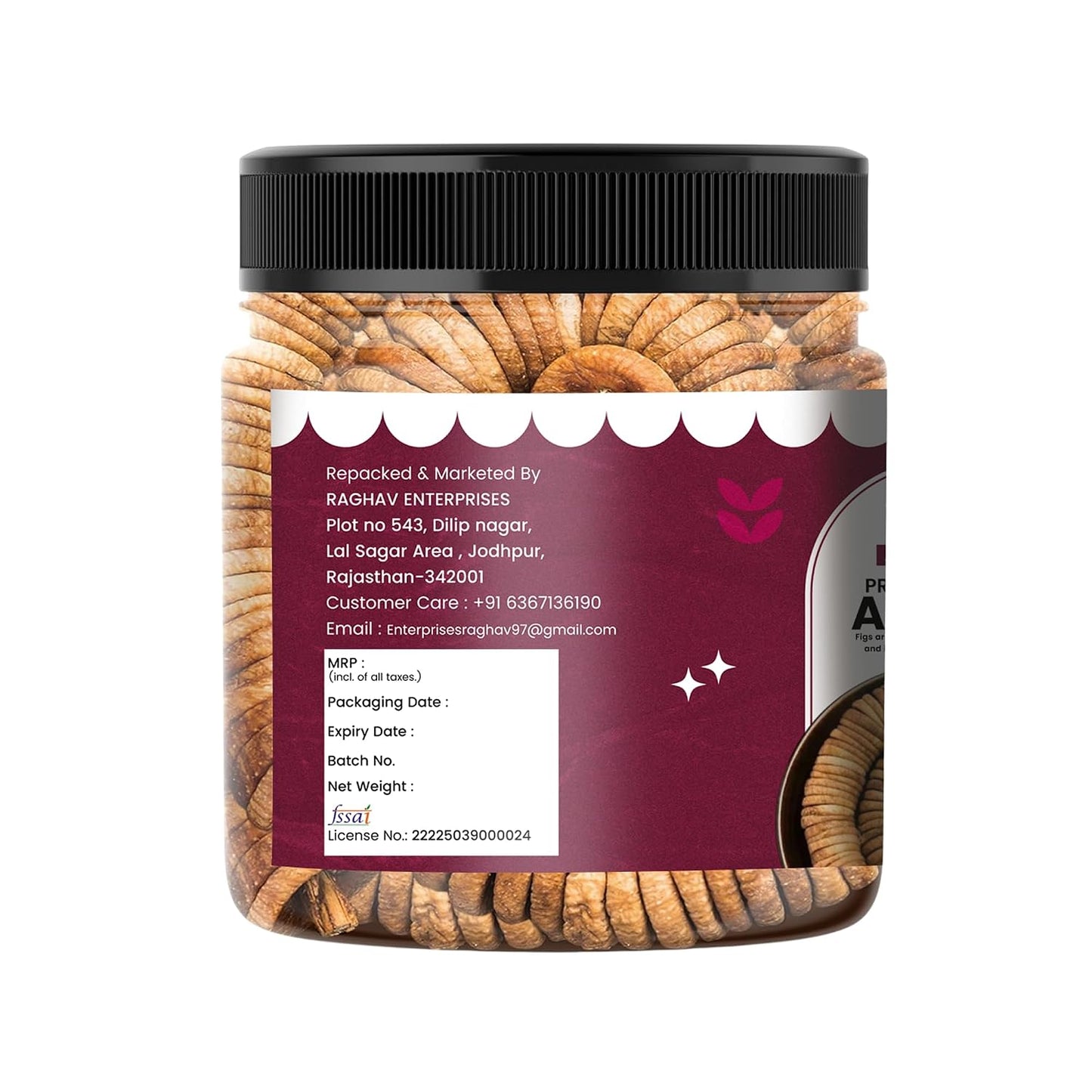NUTRIZAIKA Premium Dried Anjeer/Figs 100G | Jumbo Afghani Anjeer | Low in Fat | Dry Fruits in Fresh | Natural, Handpicked, Sun-Dried, Figs | Low in Fat | Dry for Weight Management | Soft Anjir