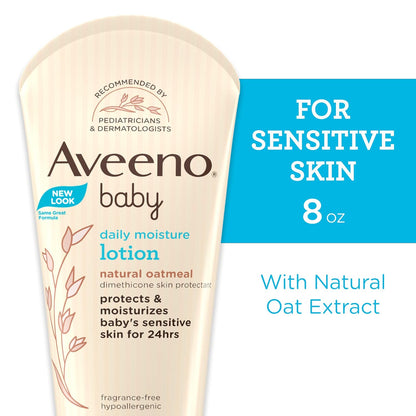 Aveeno Baby Daily Moisture Lotion Fragrance Free - 8 fl oz
