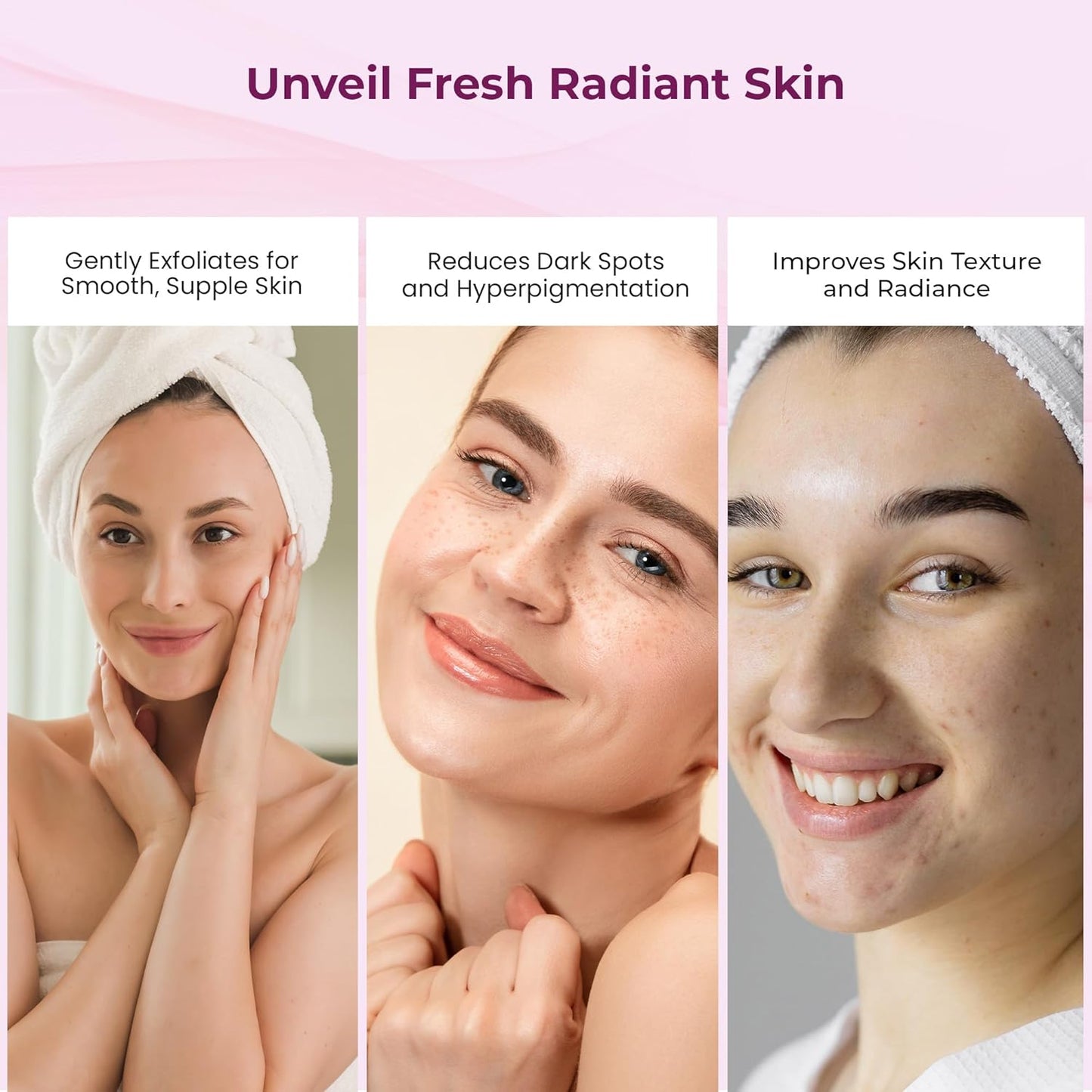 Kozicare Kojic Acid & Banana Soap | Body Tan Removal Soap | Bath Soap for Men & Women | Reduces Dark Spots & Hyperpigmentation | For Glowing Skin 75g - Pack of 3