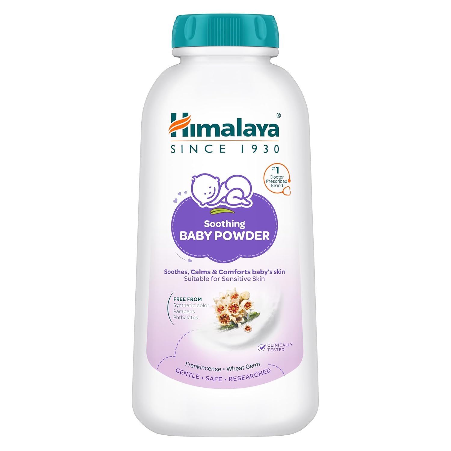 Himalaya Soothing Baby Powder bottle on a white background