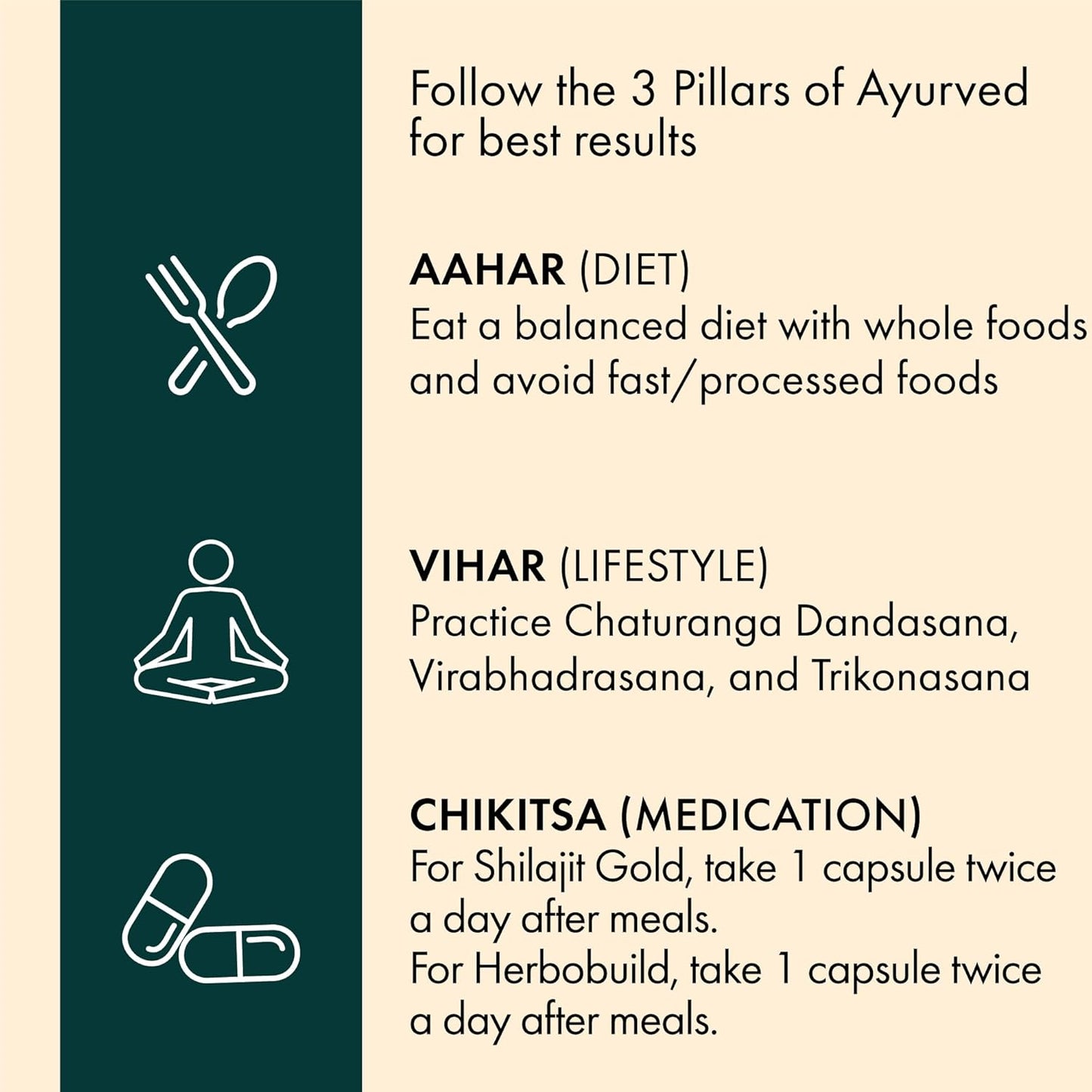 DR. VAIDYA'S new age ayurveda Combo For Men (Shilajit Gold 30 capsules & Herbobuild 30 capsules)