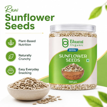 Bhumi Organic Premium Sunflower Seeds – 500GM