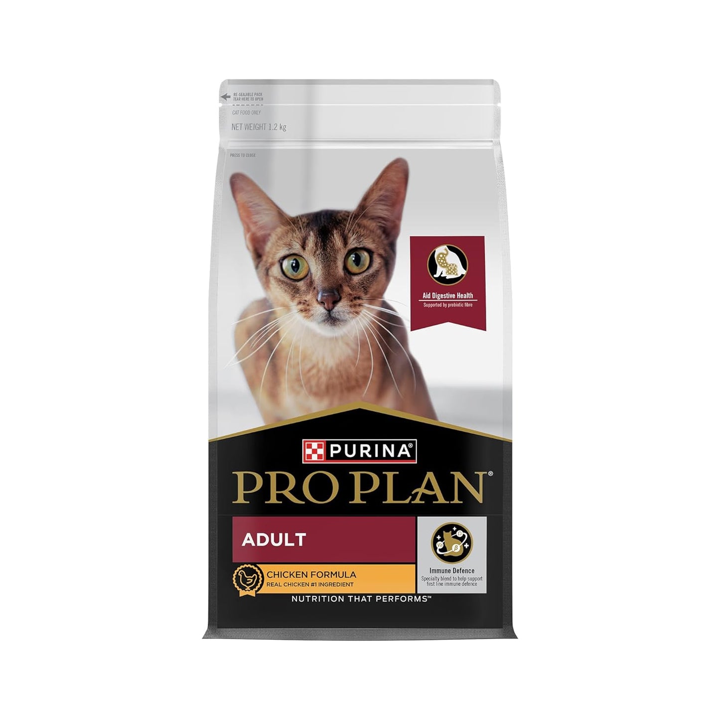 Purina Pro Plan Adult Cat Dry Food with Chicken, 1.2kg Pack | With Chicken, High Quality Nutrition, Complete & Balanced Diet, Essential Vitamins & Minerals