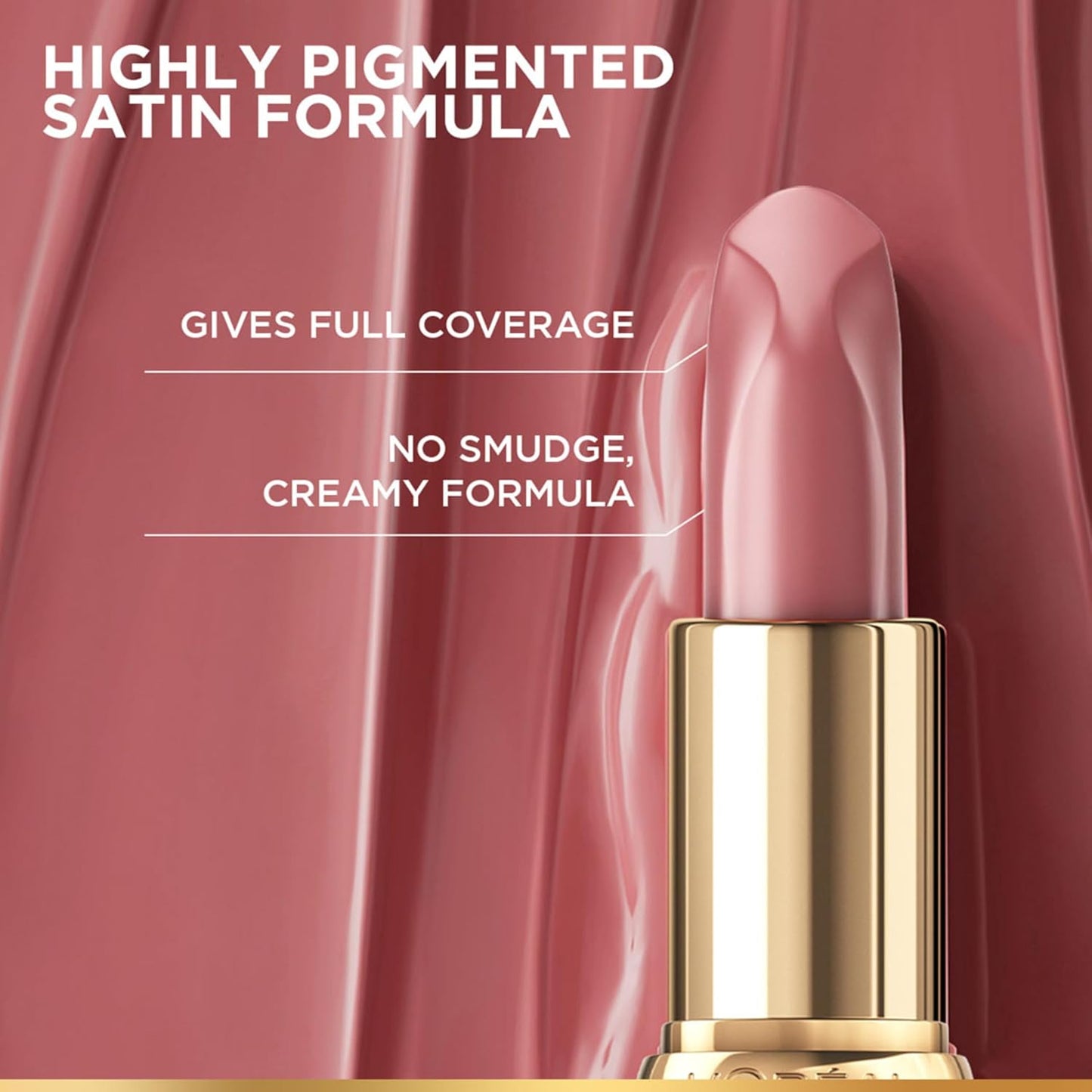 L'OREAL PARIS Color Riche Satin Lipstick- 601 Worth It, 4 Gm