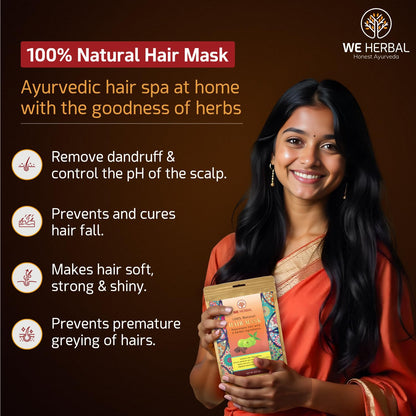 WE HERBAL Hair Mask 200g, Natural Hair Care, Deep Conditioning & Nourishing, Suitable for All Hair Types