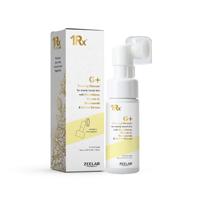 Zeelab G+ cleansing cleanser with packaging on a white background