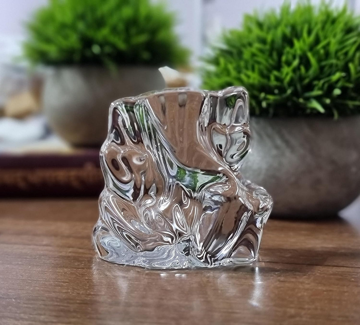 Crystal Ganesha Idol for Home Decor | Ganesh Murti for Home Temple, Car Dashboard & Office Desk | Ganpati Figurine Spiritual Showpiece Sculpture for Gifting | 8x8x5 Cm (Rakhi Combo)
