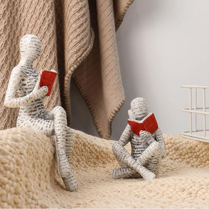 Reading Women Figurine Resin Abstract Sculpture for Entrance Shelf Bookshelf Style B|Idols & Figurines|Decorative Accessories|Home & Décor