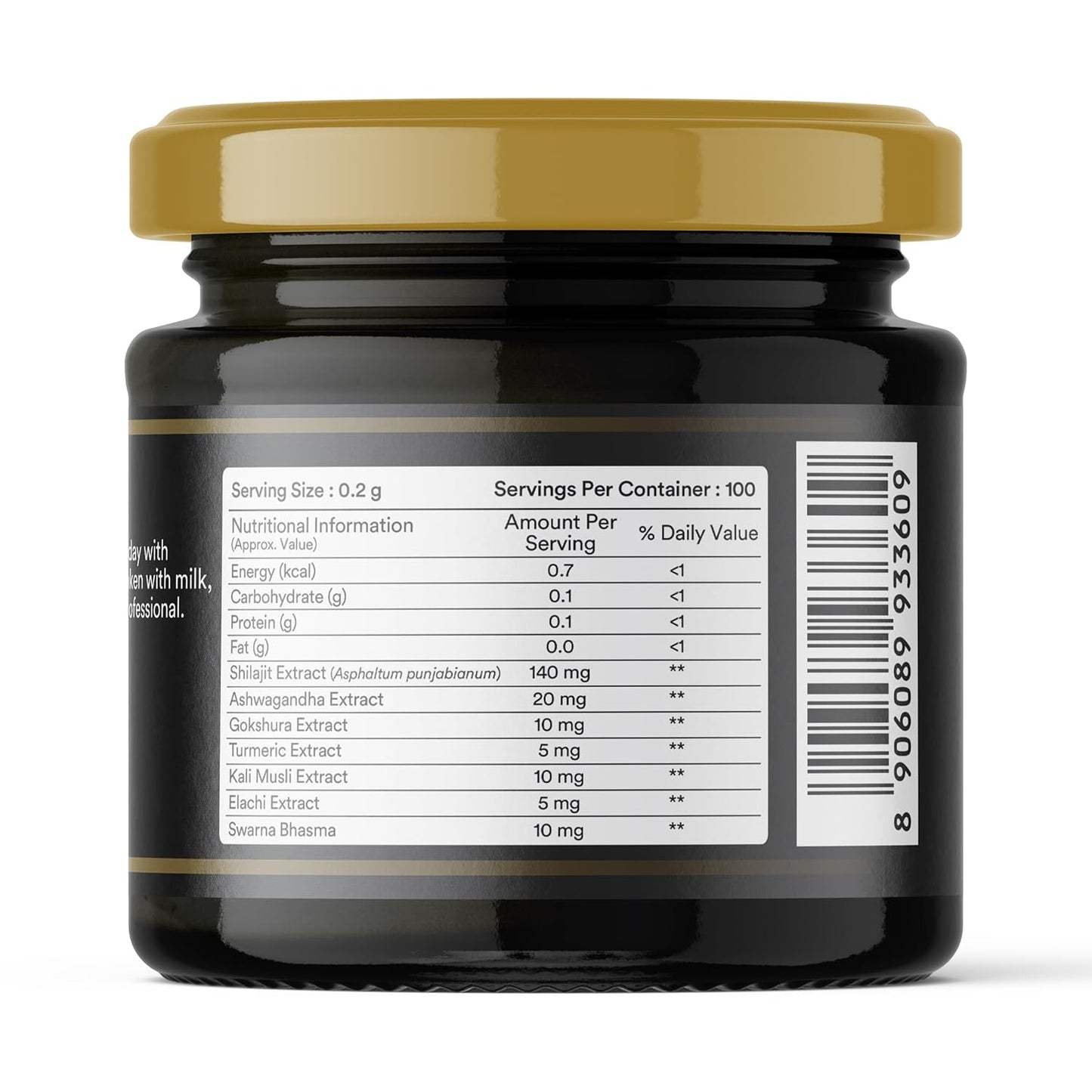 INLIFE Shilajit Gold 20g | Original Himalayan Shilajit Resin with Ashwagandha, Tribulus, Turmeric, Kali Musli for Strength, Endurance & Stamina | 75% Fulvic Acid | Lab Tested Ayurvedic Supplement