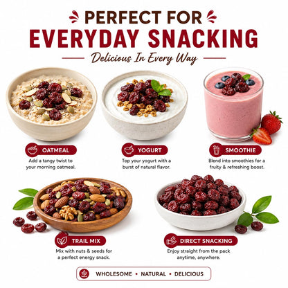Btonica Unsweetened Cranberries – Non-Sugar Coated Whole Dried Berries | No Added Sugar, No Preservatives