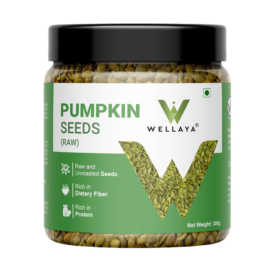 WELLAYA Pumpkin Seeds | Protein Rich Raw Pumpkin Seeds for Eating | Healthy Diet Snacks | Vegan Superfood for Wellness
