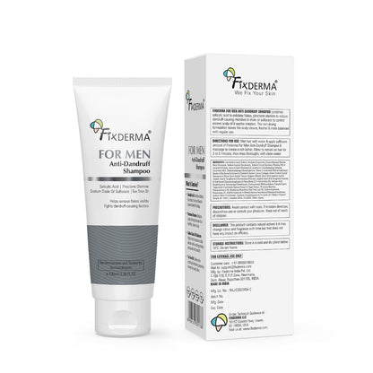 Fixderma Anti Dandruff Shampoo with Salicylic Acid for Men | Itchy Scalp Shampoo- 100 ml