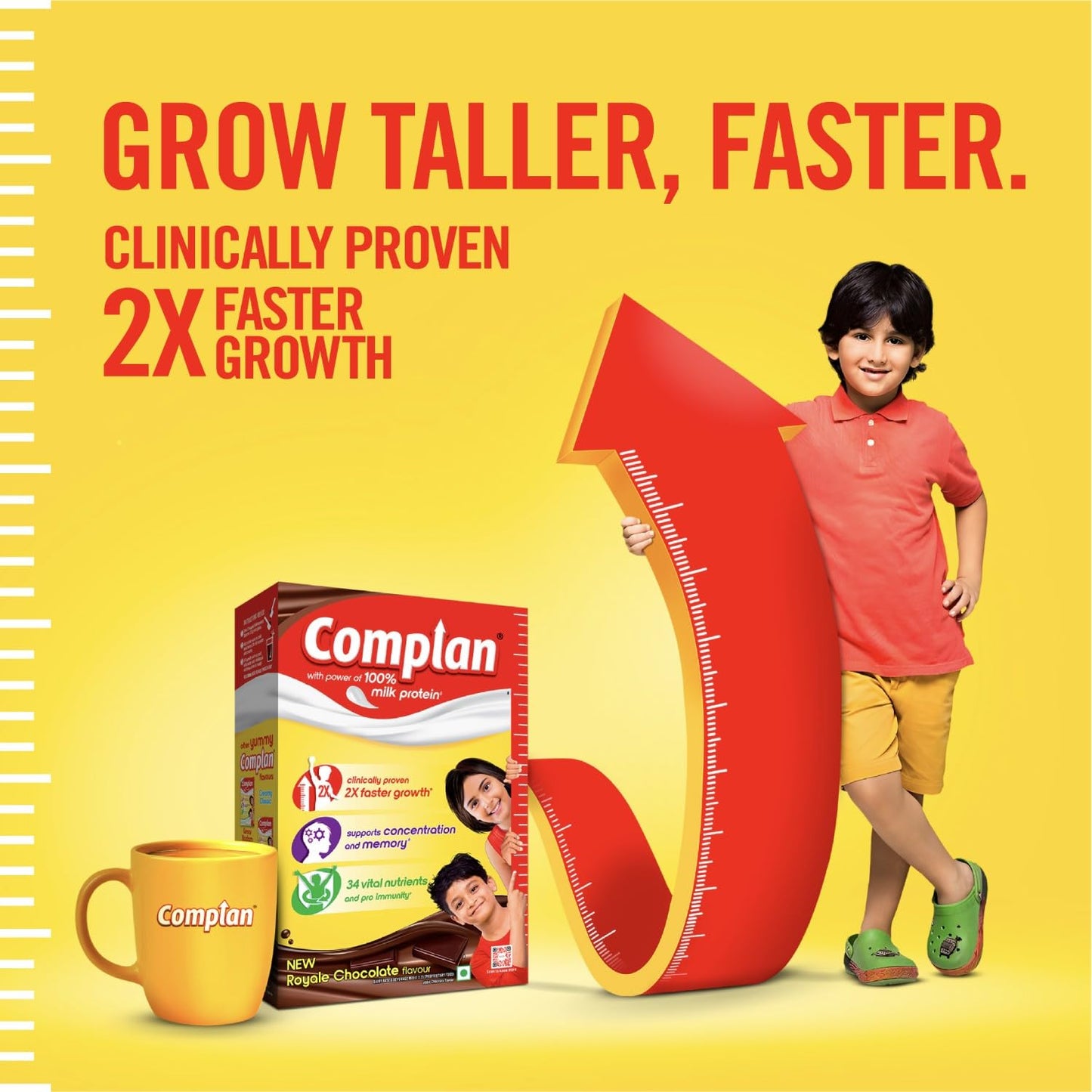 Complan Nutrition Drink Powder for Children, Creamy Classic Flavour, 1 Kilogram Carton | Nutrition drink for kids with protein & 34 vital nutrients