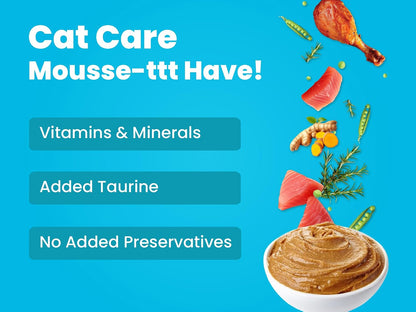BARK OUT LOUD - Fresh Tuna & Chicken Mousse Wet Cat Food, Adult, 1 count, 1 count