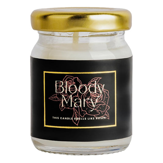Bloomastra Bloom Bloody Mary Soy Wax Candle | Smoke-Free Small Jar Candle | Long-Lasting Scented Candle for Home Decor, Gifting & Aromatherapy (Size: 4.4x4.4x6 cm)