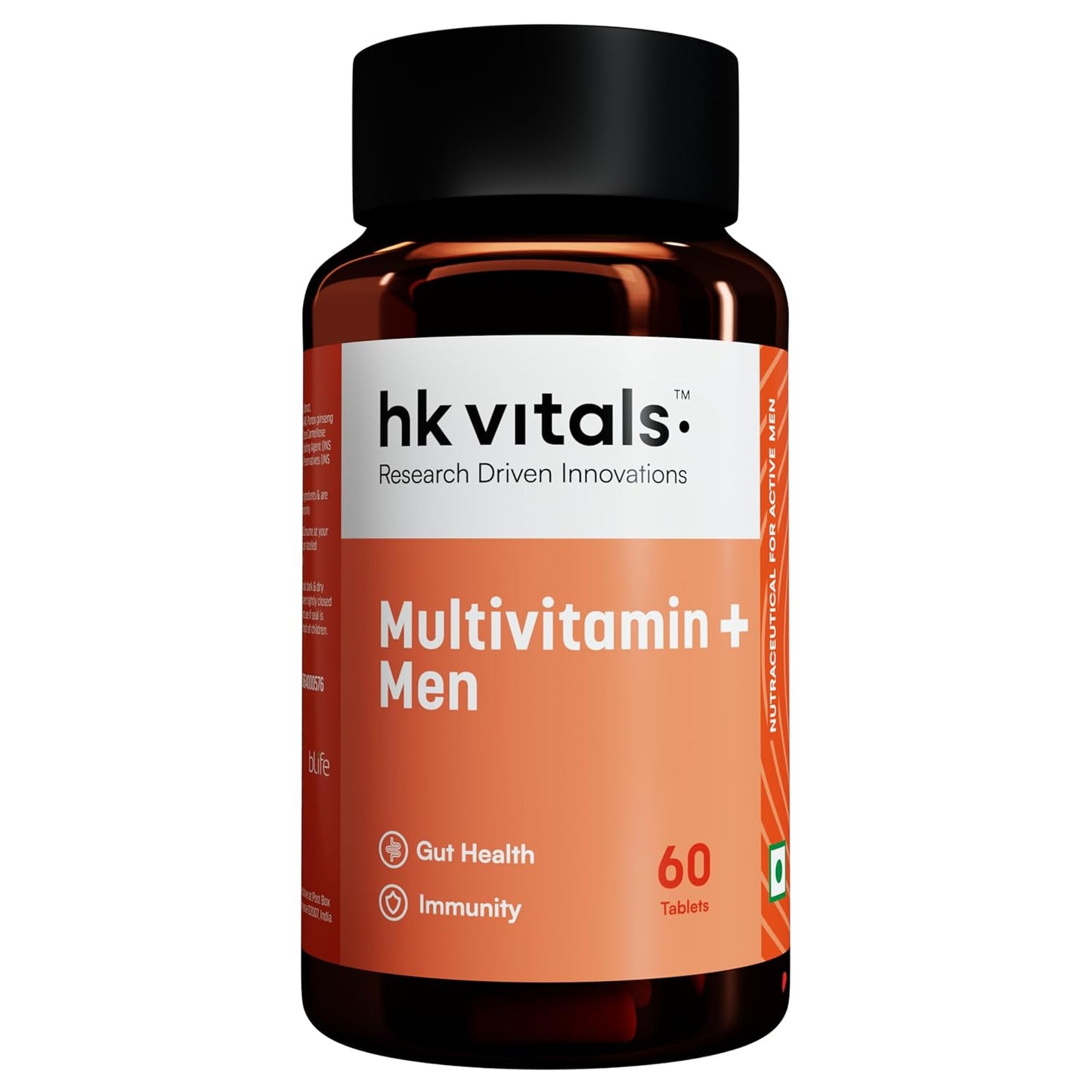 HealthKart hk vitals Multivitamin Plus Men | Daily Multivitamin for Men | For Energy, Stamina, Immunity, Gut, Heart, Bone & Muscle Health