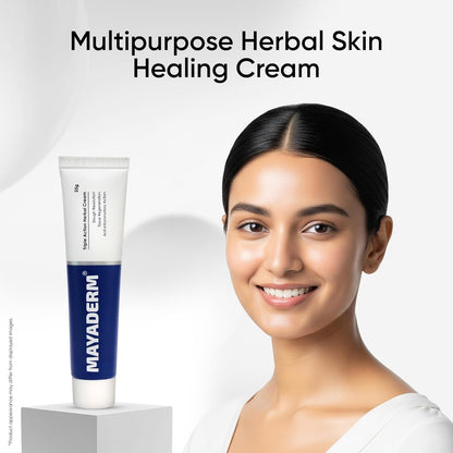 Multipurpose Herbal Cream 25g (Pack of 2), Gentle & Chemical Free Triple Action Healing Cream, Ideal for First-Aid, Minor Cuts, Wounds & Burns