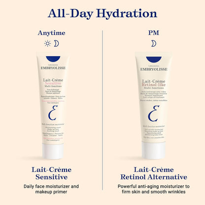 Embryolisse Lait Crème Sensitive Moisturizer. Hypoallergenic Face & Body Cream for All Skin Types With Aloe Vera & Shea Butter. Fragrance-Free & Suitable for Sensitive Skin, 100 ml