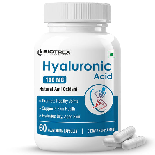Biotrex Hyaluronic Acid - 100mg (60 Capsules), Dietary food supplement