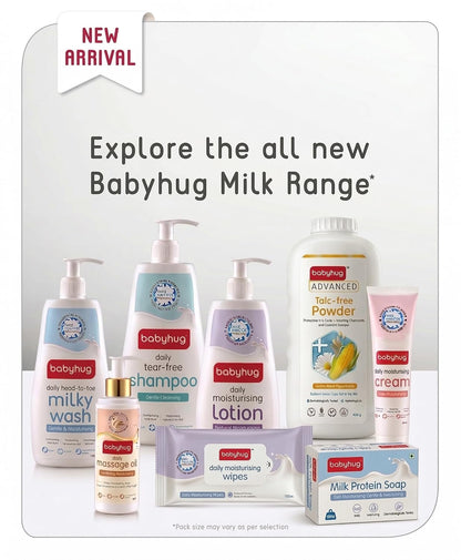 BABYHUG Advanced Talc-Free Powder With Cornstarch, Zinc Oxide & Essential Oils 400g (Pack Of 1)